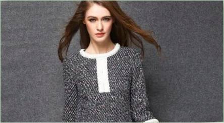 Tweed šaty - Elegantná business image