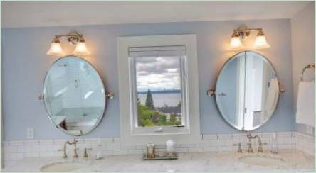 Ako si vybrať oválne zrkadlo v kúpeľni?