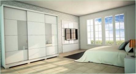 Biele spálne skrine v spálni: odrody, výber a starostlivosť