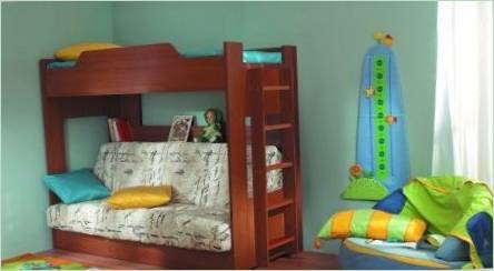 Detské poschodové postele s pohovkou: odrody a tipy na výber