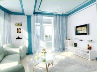 Dizajnu interiéru obývacej izby v  Chruščova 