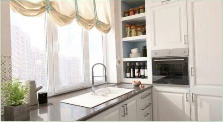 Kuchyne s umývaním v okne: Pros, CONS DESIGN