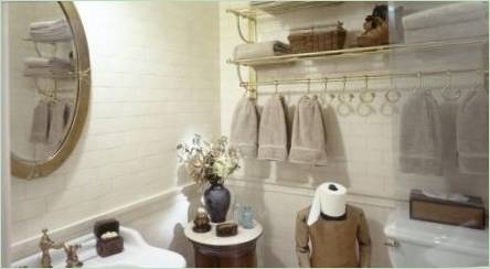 Kúpeľové háčiky: odrody a príklady v interiéri