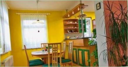 Žlté steny v kuchyni: Vlastnosti a kreatívne možnosti