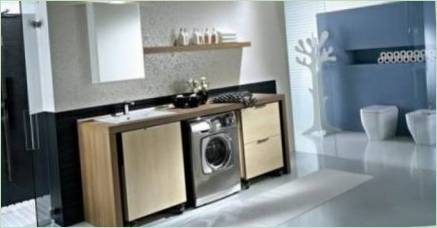 Tabletop pod umývadlom a práčkou: Typy a výber kúpeľne