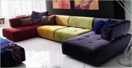 Vyberte modulárnu pohovku s miestom na spanie v obývacej izbe