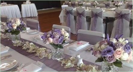 Zvuky dekorácie svadobného stola