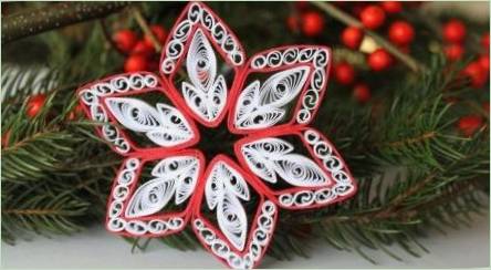 Nový rok Quilling: originálne nápady remeslá