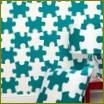 Na obrázku: Jeho puzzle Blue & White tapety od PaperBoy, dizajn Cramsie Victoria