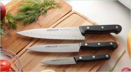 Arcos Nože: Rozsah modelov a odporúčania pre použitie