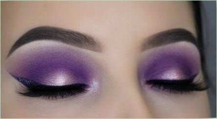 Make-up v purpurových tónoch