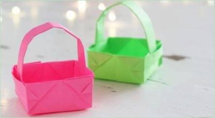 Ako urobiť košík v origami technike?