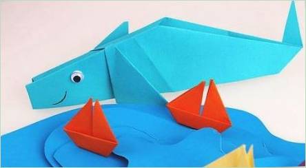 Ako vyrobiť origami v tvare veľryby?