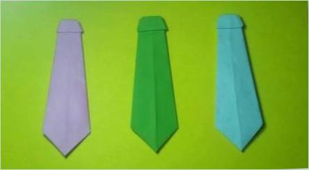 Robíme origami vo forme kravaty