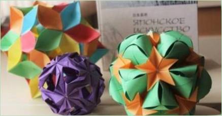 Vytvorenie origami vo forme papierových loptičiek
