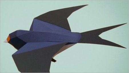 Zostava Origami vo forme lastovičiek