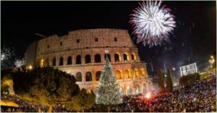 Všetok novoročné oslavy v Taliansku