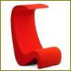 Stolička Amoebe Highback z továrne Vitra, dizajn Panton Verner