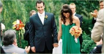Zelená svadobné šaty - pre neobvyklé nevesty