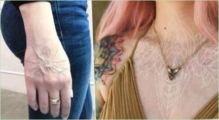 Prehľad bieleho tetovania pre dievčatá
