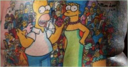 Tattoo  Simpsons : funkcie a náčrty