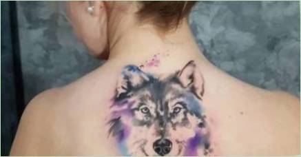 Tattoo  Wolf  pre dievčatá: meni a náčrtky