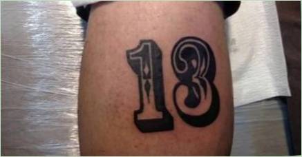 Tetovanie s číslicou 13