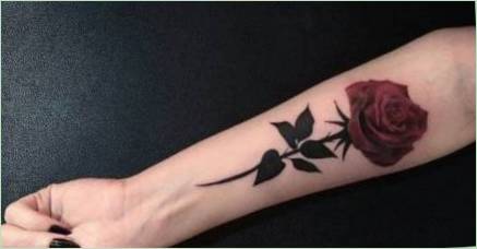 Tetovanie v podobe ruží pre dievčatá