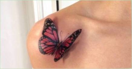 Význam a prehľad tetovanie s motýľmi pre dievčatá