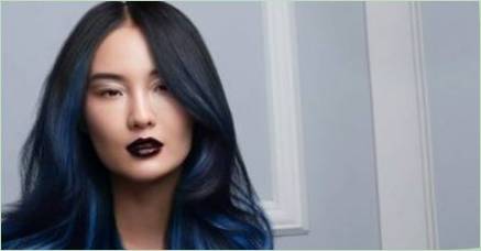 Modré tipy na vlasy: funkcie a pravidlá farbenia