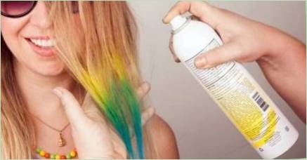 Na vlasy Spray-Paint: Funkcie a jemnosti