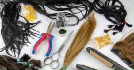 Vyberte nástroje a materiály pre rozšírenia vlasov